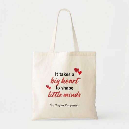 先生サンキューギフト引用文カスタムトートバッグ トートバッグ (正面)