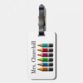 先生サンキューラゲッジタグ ラゲッジタグ (裏面縦)