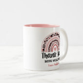 先生サンキューレインボー ツートーンマグカップ (正面右)
