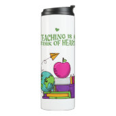 先生サーマルタンブラーのハート鑑賞作業 タンブラー (回転左)