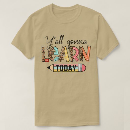 先生シャツ学校初日学 Tシャツ (デザイン正面)