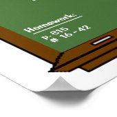 先生シャルボードポスター ポスター (角)