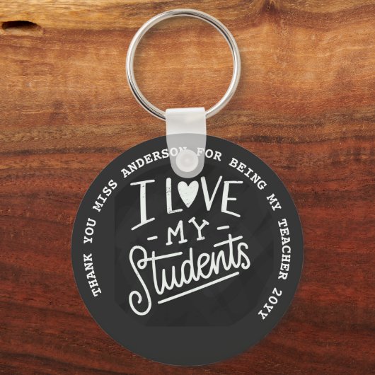 先生シャルボードラヴパーソナライズされたィギフト未満$4 キーホルダー (正面)