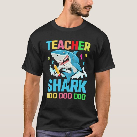 先生シャークドゥーあなたの学校 Tシャツ (正面)