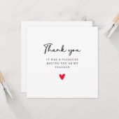 先生シンプルありがとうグリーティングカード。 カード (正面/裏面インサイチュ)