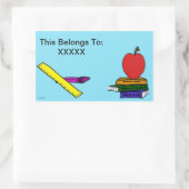 先生シール 長方形シール (バッグ)