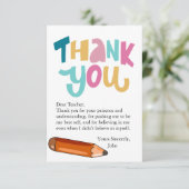 先生スイートトリートラベル、 サンキューカード (スタンド正面)