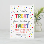 先生スイートトリートラベル、先生評価 サンキューカード (スタンド正面)