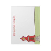 先生スクールかわいい教室教育 ノートパッド (回転)