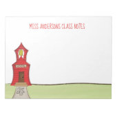 先生スクールかわいい教室教育 ノートパッド (正面)