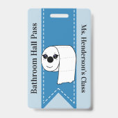 先生スクールバスホールパスバッジ バッジ (裏面)