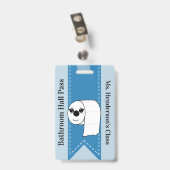 先生スクールバスホールパスバッジ バッジ (裏面 （クリップ付）)