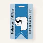 先生スクールバスホールパスバッジ バッジ (裏面)