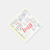 先生スクールパーティーランチョンナプキンズ スタンダードカクテルナプキン (角)