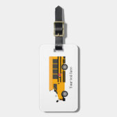 先生スクール管理者学生バス ラゲッジタグ (正面縦)