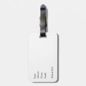 先生スクール管理者学生バス ラゲッジタグ (裏面縦)