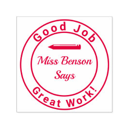 先生スタンプ素晴らし作業 セルフインキングスタンプ