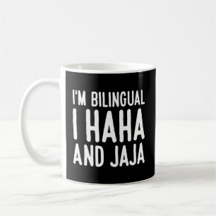 先生スペインのアイユー™MバイリンガルI Haha And Jaja コーヒーマグカップ