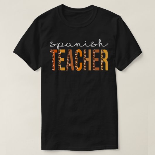 先生スペインのヒョウ分隊かわいい秋秋Tha Tシャツ (デザイン正面)