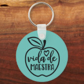 先生スペインのヴィダデマエストラ キーホルダー (正面)