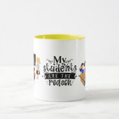 先生スーパーヒーロー私の学生が理由 マグカップ (中央)