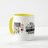 先生スーパーヒーロー私の学生が理由 マグカップ (正面左)