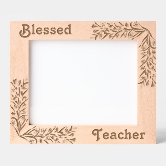 先生スーパーヒーロー賛美先生写真フレーム レーザー彫刻フレーム (正面)