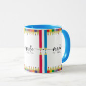 先生スーパーヒーロ教えーはマグカップ マグカップ (正面右)