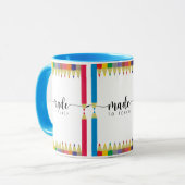 先生スーパーヒーロ教えーはマグカップ マグカップ (正面左)