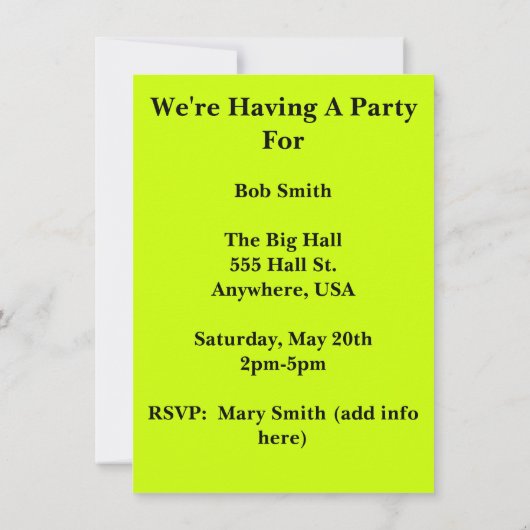 先生ス·リタイアメント·パーティの招待状ズ·ブック·バード 招待状 (裏面)