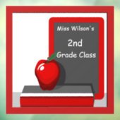 先生ズアップルチャルクボード教室カスタム ウィンドウサイン (シート3)