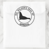 先生ゾウの承認 ラウンドシール (バッグ)