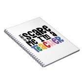 先生タイポグラフィのTシャツ ノートブック (右側)