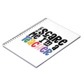 先生タイポグラフィのTシャツ ノートブック (左側)