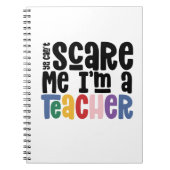 先生タイポグラフィのTシャツ ノートブック (正面)