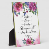 先生タイポグラフィ新学期退職贈与 フォトプラーク (側面)