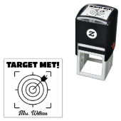 先生ターゲットの達成評価の評価勇気付けられる セルフインキングスタンプ (インサイチュ)
