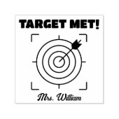 先生ターゲットの達成評価の評価勇気付けられる セルフインキングスタンプ (デザイン)