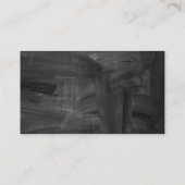 先生チューターキュートなアップル&ワーム素朴の黒板 名刺 (裏面)