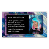 先生チュータードッグウォーカーナニーソーシャルメディアアーティスト マグネット名刺 (正面)