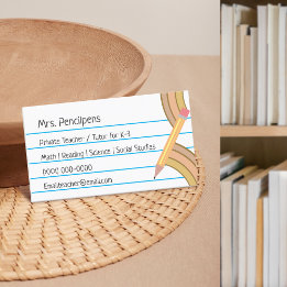 先生チューターニュートラルボホレインボーフラッシュカード 名刺