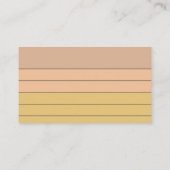 先生チューターニュートラルボホレインボーフラッシュカード 名刺 (裏面)