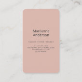 先生チューターピンクワードクラウド 名刺 (裏面)