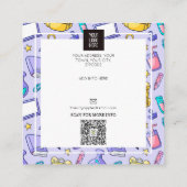 先生チューターホームスクール教育 スクエア名刺 (裏面)