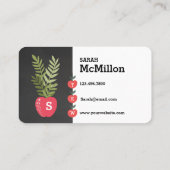 先生チューリンブラックチャックボード写真 名刺 (裏面)