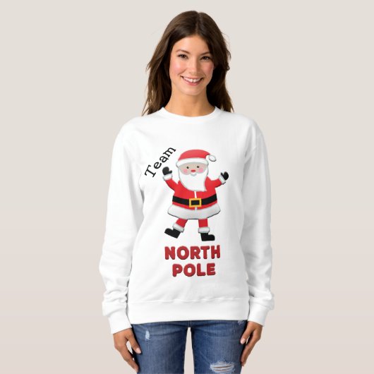 先生チームサンタクリスマス スウェットシャツ (正面フル)