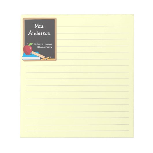 先生ツールBlackboardおよびAppleメモ帳 ノートパッド (正面)