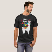 先生テスト日No Prob Llama先生テストDa Tシャツ (正面フル)