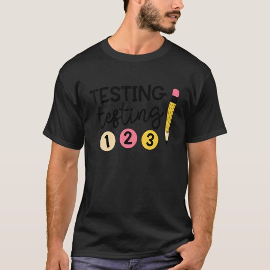 先生テスト123テスト日の先生寿命 Tシャツ (正面)