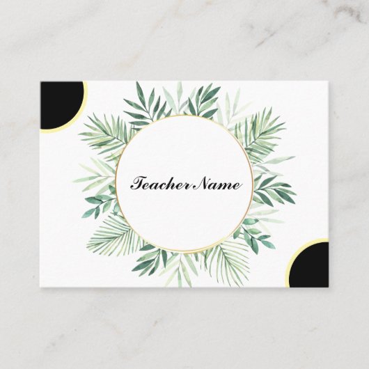 先生テンプレート 名刺 (正面)